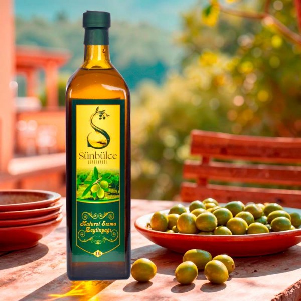 Sünbülce Naturel Sızma Zeytinyağı 1L Cam